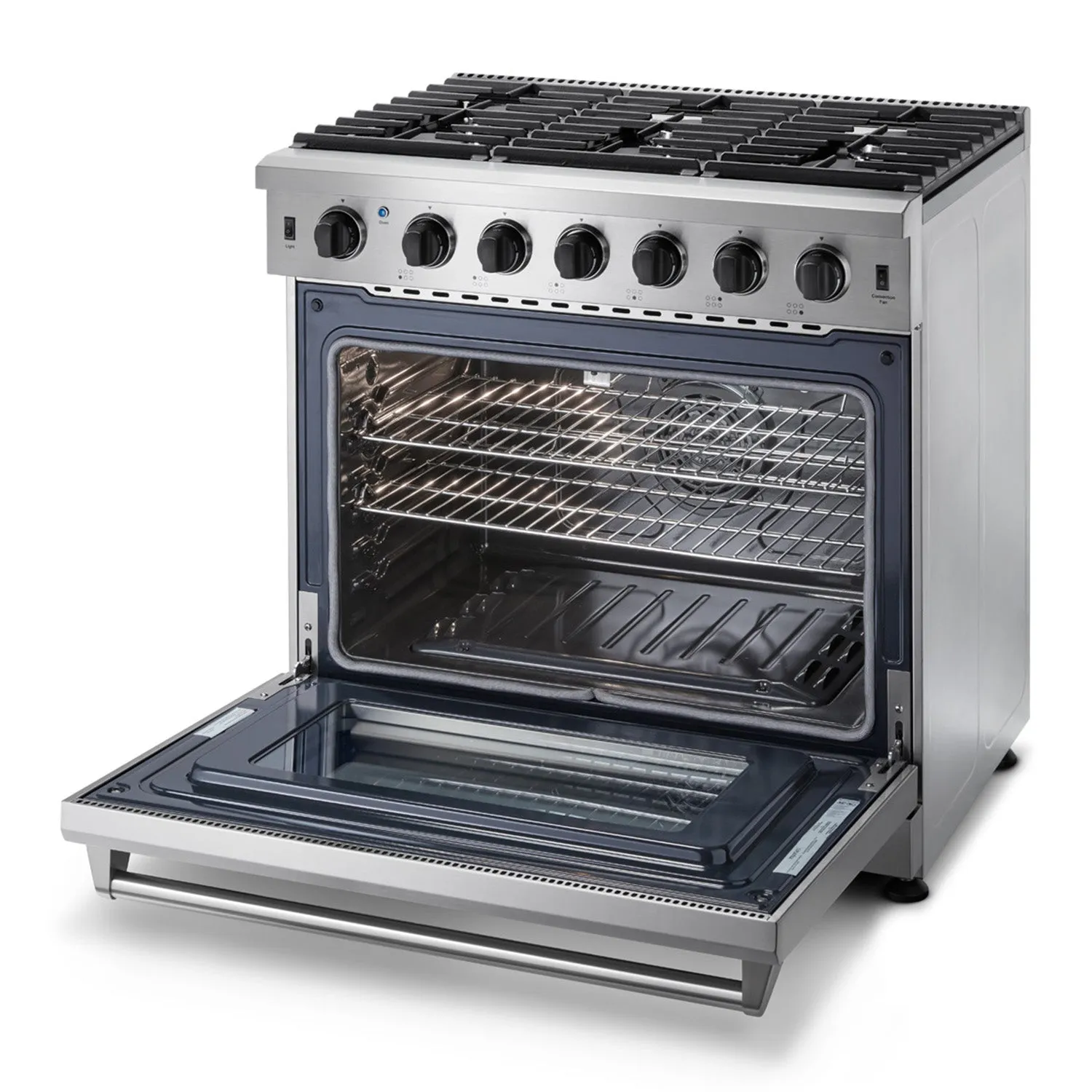 Thor 36" Professional Stainless Steel Gas Range - Stainless - LRG3601U