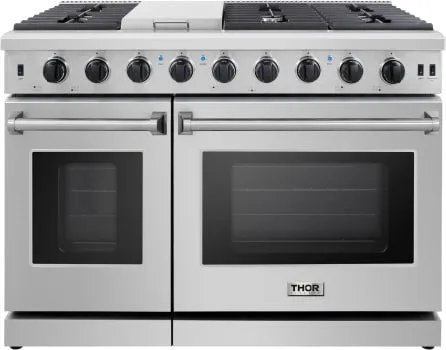 Thor 48" Professional Stainless Steel Gas Range - Stainless - LRG4807U