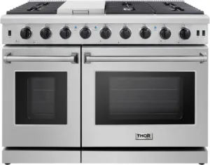 Thor 48" Professional Stainless Steel Gas Range - Stainless - LRG4807U