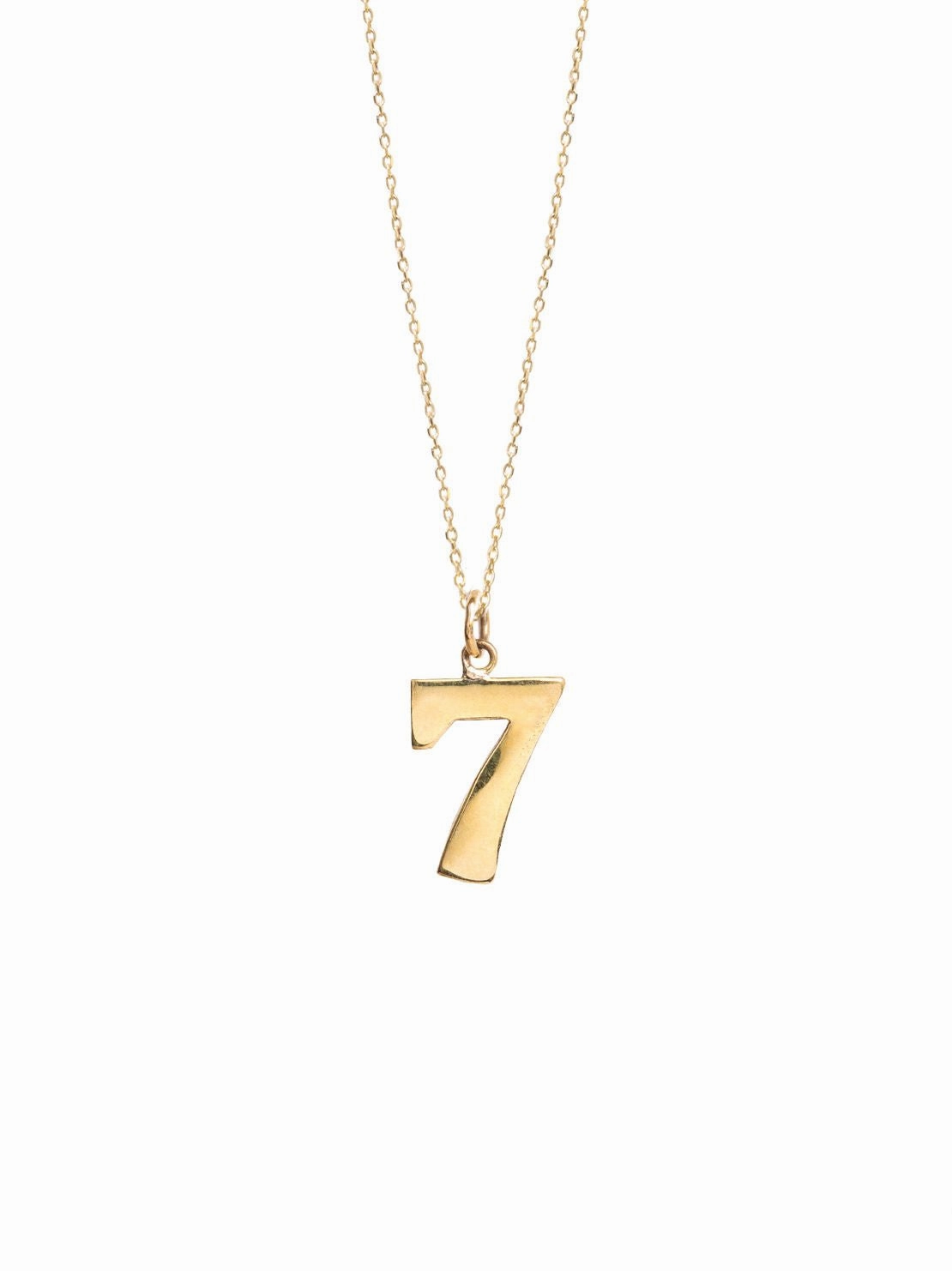 Must-Have Items Flash Deal Today Tilly Sveaas Gold Lucky No 7 On Trace Chain