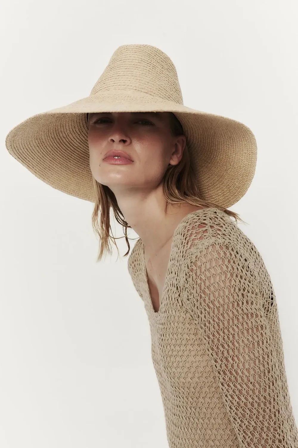 Tinsley Wide Brim Hat In Natural Clearance Sale Todays Special Picks