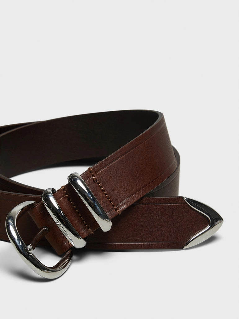 Clearance Blowout Tip End Belt 3,5 Cm In Brown