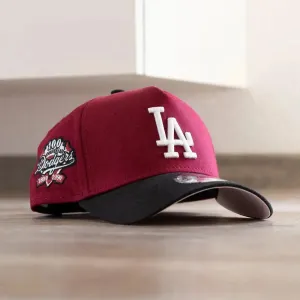 New Era 9Forty A-Frame Mlb Los Angeles Dodgers 100Th Anniversary Two Tone / Pink Uv Snapback Cap Shop & Grab Offer Shop Todays Picks