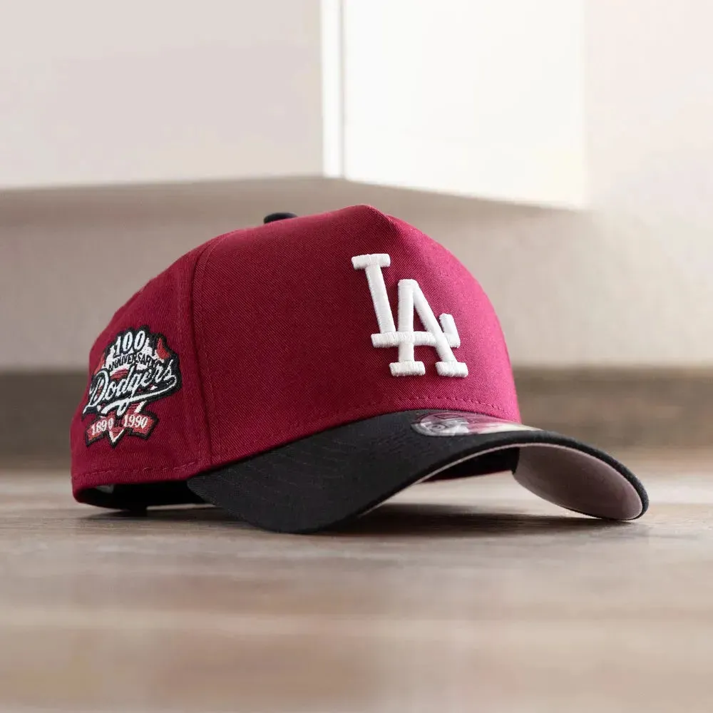 New Era 9Forty A-Frame Mlb Los Angeles Dodgers 100Th Anniversary Two Tone / Pink Uv Snapback Cap Shop & Grab Offer Shop Todays Picks