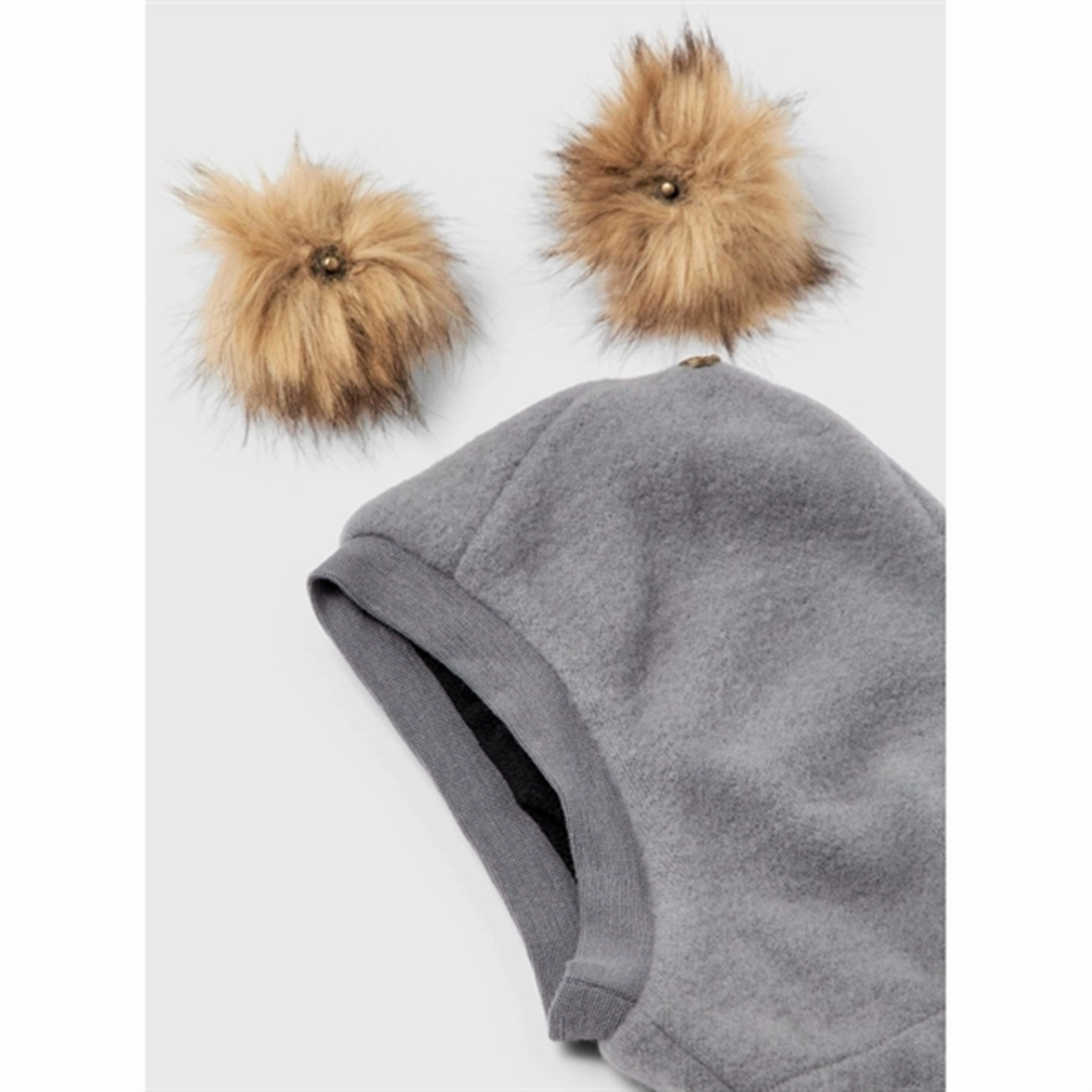 Grab It Before Gone Special Surprise Sale Name It Silver Filigree Wmino Wool Brushed Balaclava With Pom Pom