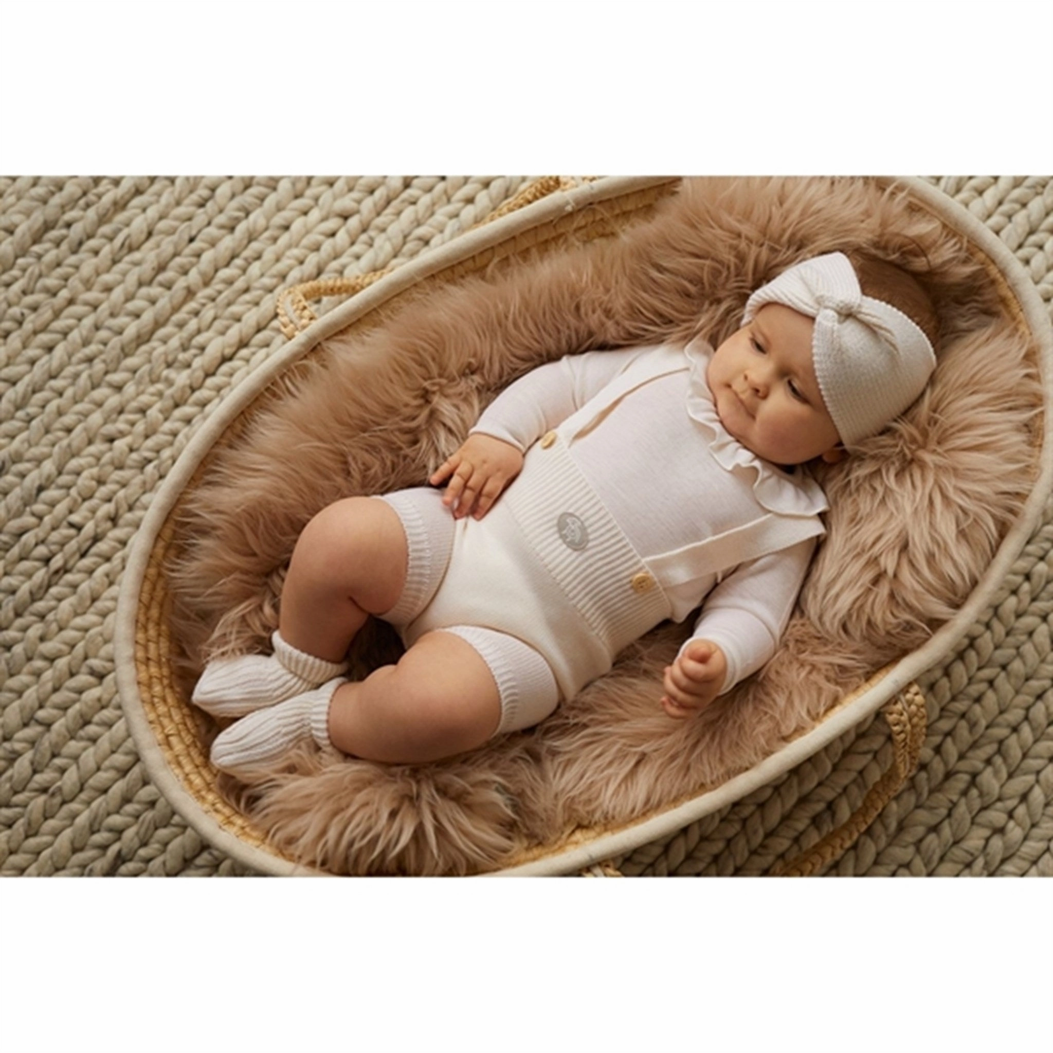 Special Savings Today Lillelam Headband Baby Natur Creme