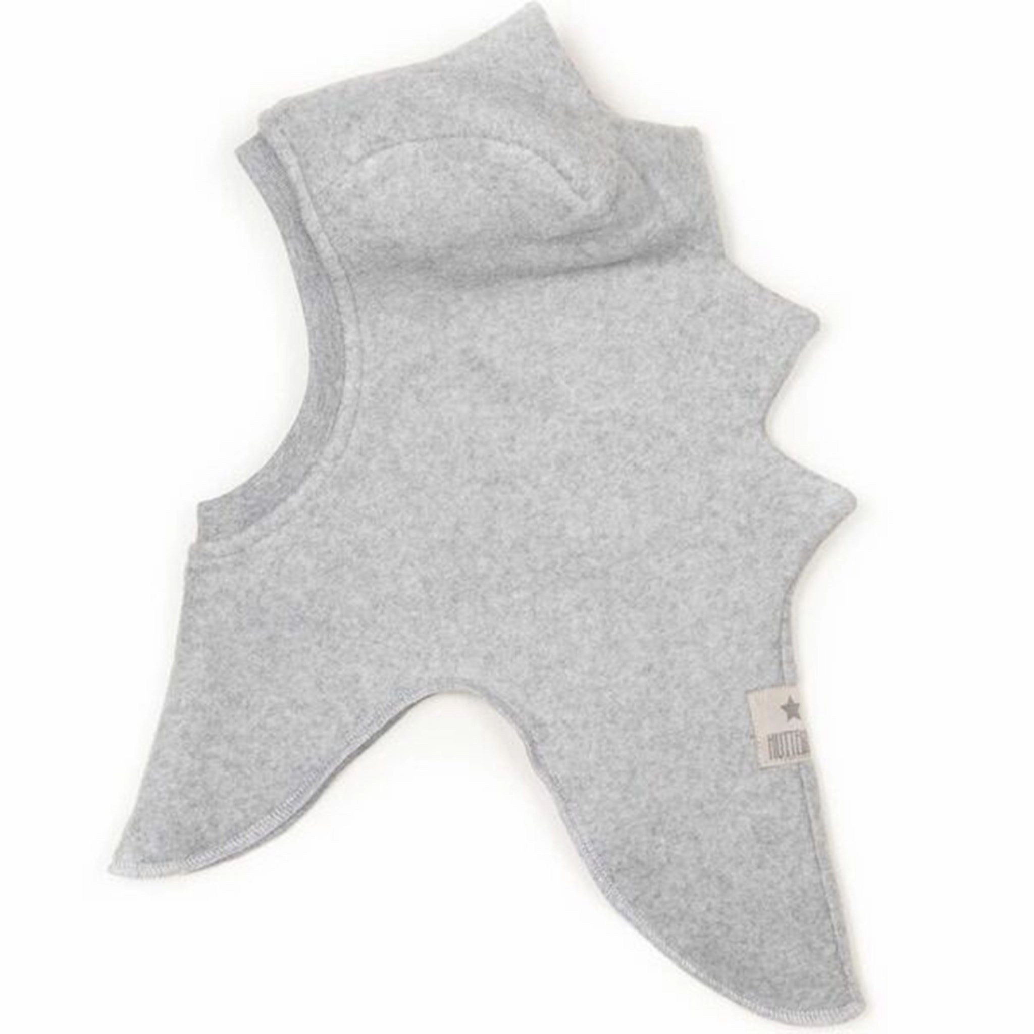Grab It Fast Huttelihut Dino Balaclava Cotton Fleece Light Grey