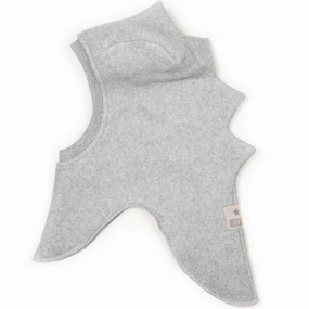 Grab It Fast Huttelihut Dino Balaclava Cotton Fleece Light Grey