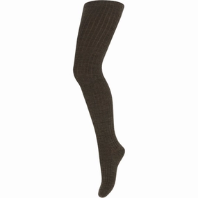 Biggest Savings Now Mp 128 Wool Rib Tights Brown Melange