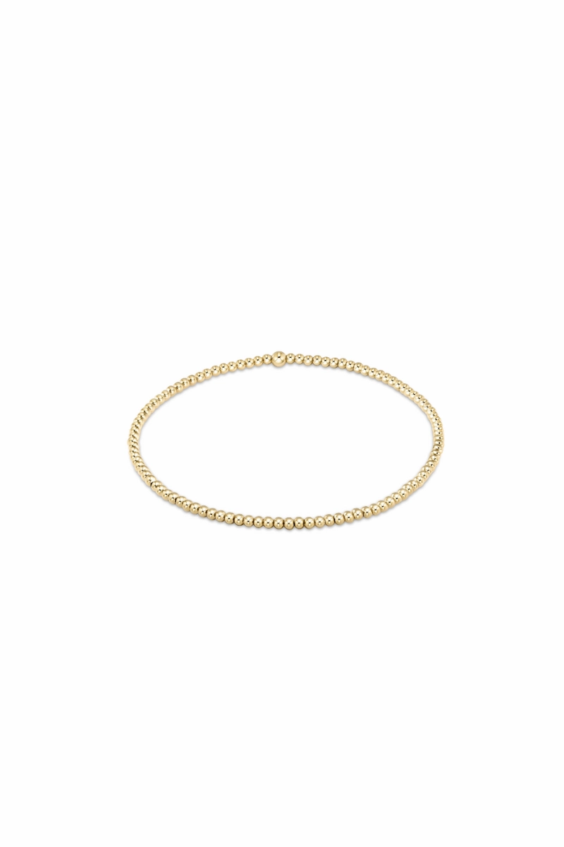 Dont Miss Big Savings Classic Gold 2Mm Bead Bracelet