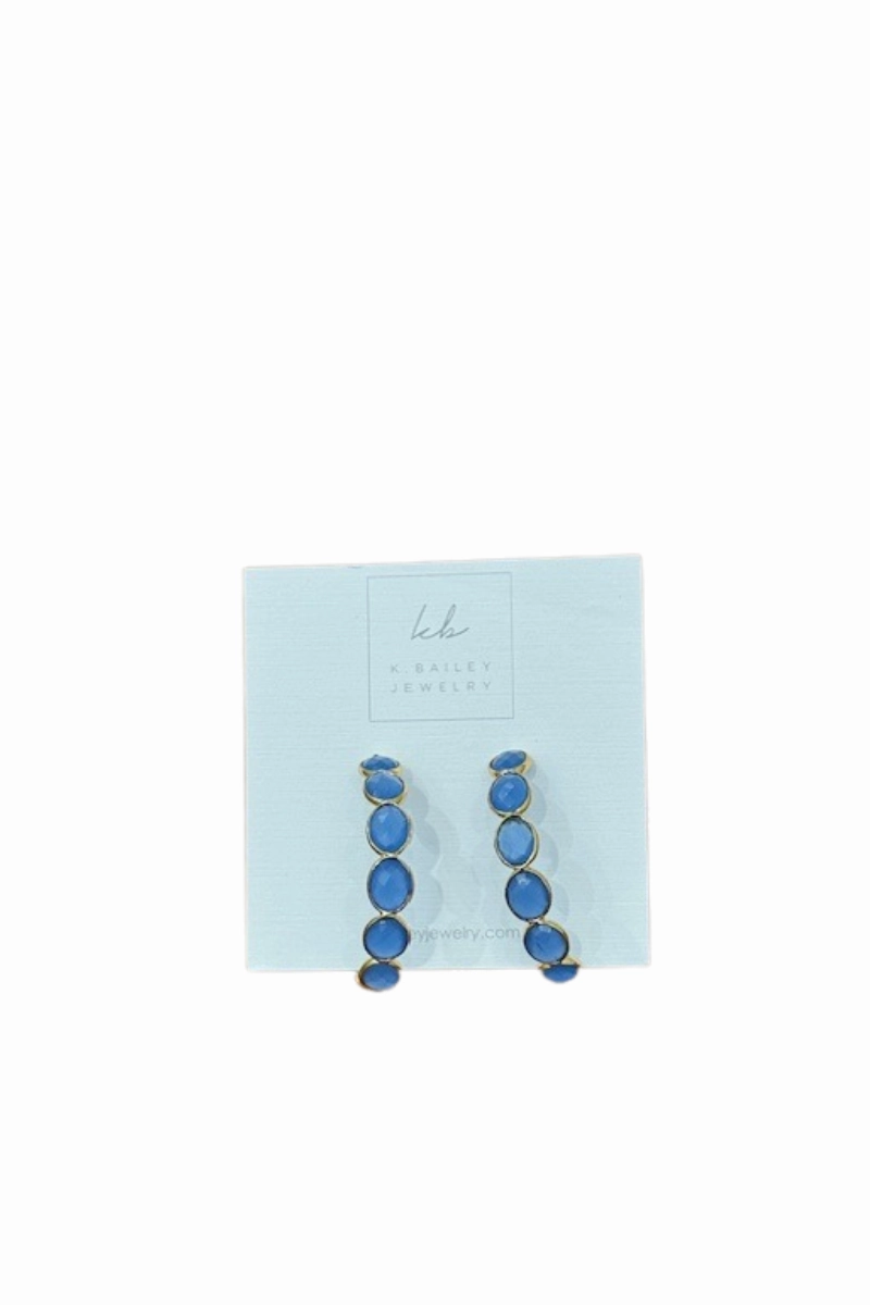 Blue Chalcedony Hoops Dont Miss This Deal