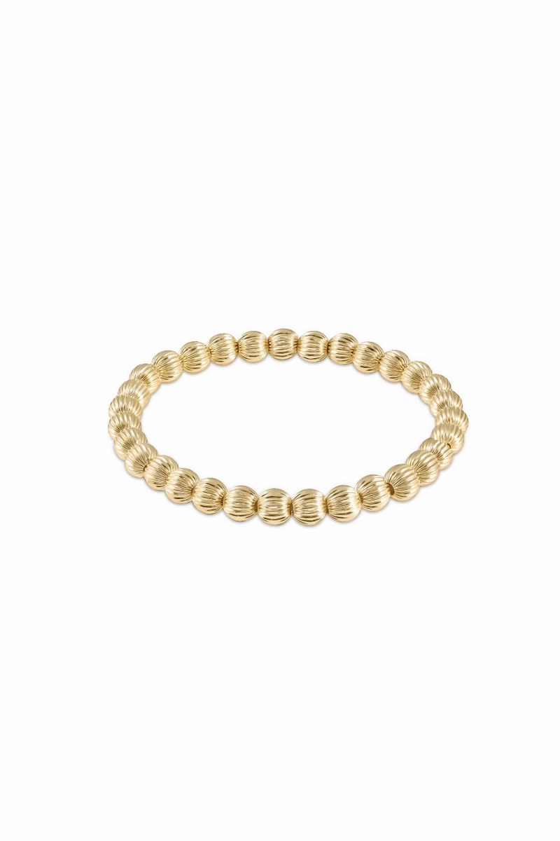Dignity Gold 6Mm Bead Bracelet Trending Today Steal
