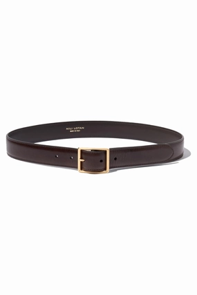 Gabriele Belt In Espresso With Antique Gold Buckle Dont Wait! Save New Arrival Discount