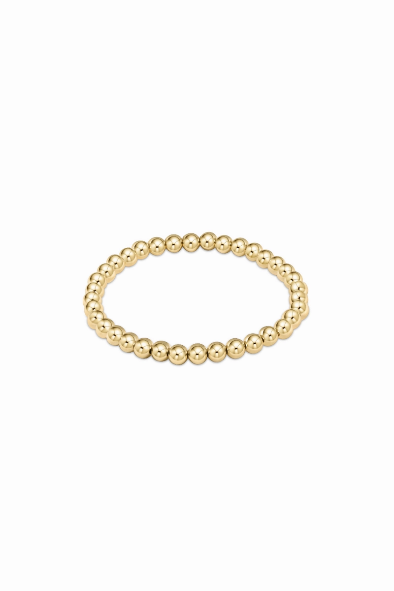 Classic Gold 5Mm Bead Bracelet Mega Discount Today Hot Offer Ending Soon