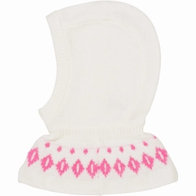 Todays Steal Hot Pick of the Day Copenhagen Colors Cream/Bubblegum Combi Wool Iceland Balaclava