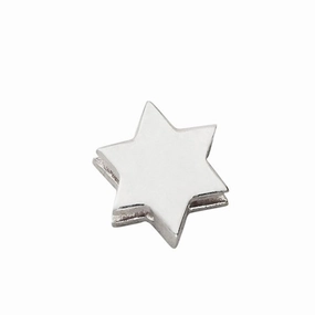 Clearance Event Alert Design Letters Star Charm Sterling Silver