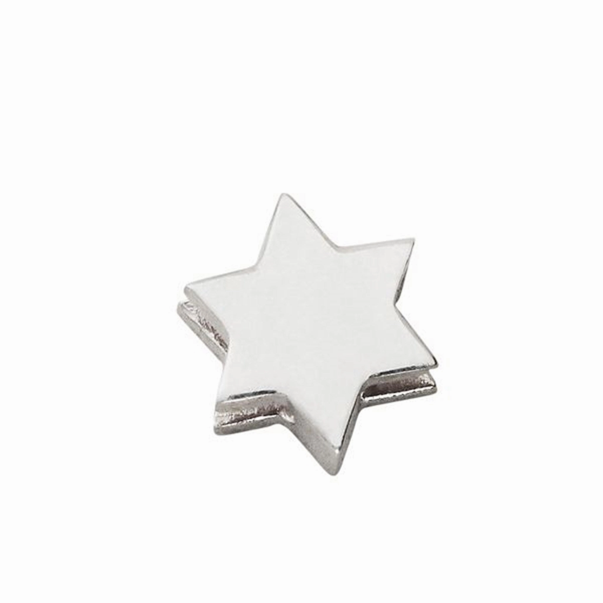 Clearance Event Alert Design Letters Star Charm Sterling Silver
