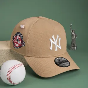 New Era 9Forty A-Frame Mlb New York Yankees 100Th Anniversary Camel / Pink Uv Snapback Dont Miss This Steal