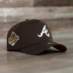 New Era 9Forty A-Frame Mlb Atlanta Braves World Series 1995 Walnut / Scarlet Uv Cap Limited Stock Hot Deal
