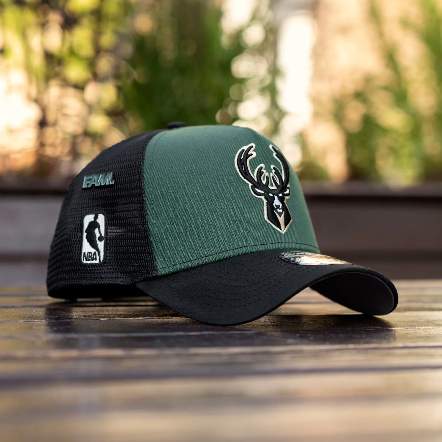New Era 9Forty A-Frame Mlb Milwaukee Bucks Pine Green / Gray Uv Trucker Save More Online