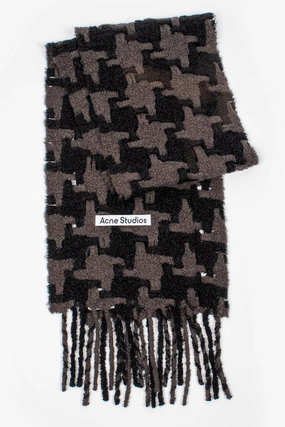Houndstooth Scarf Black/Grey Shop Hot Picks Flash Offer Today