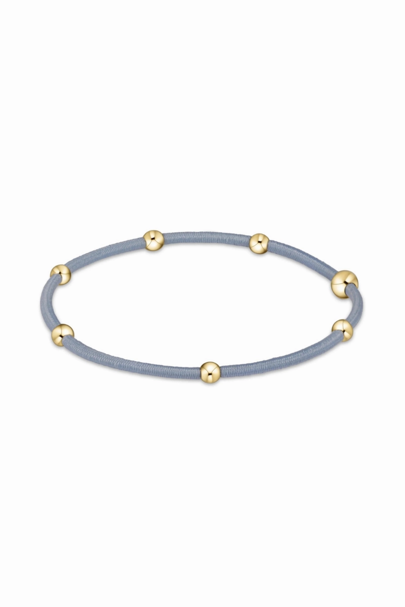 Clearance Event "E"Ssentials Dusty Blue Hair Tie