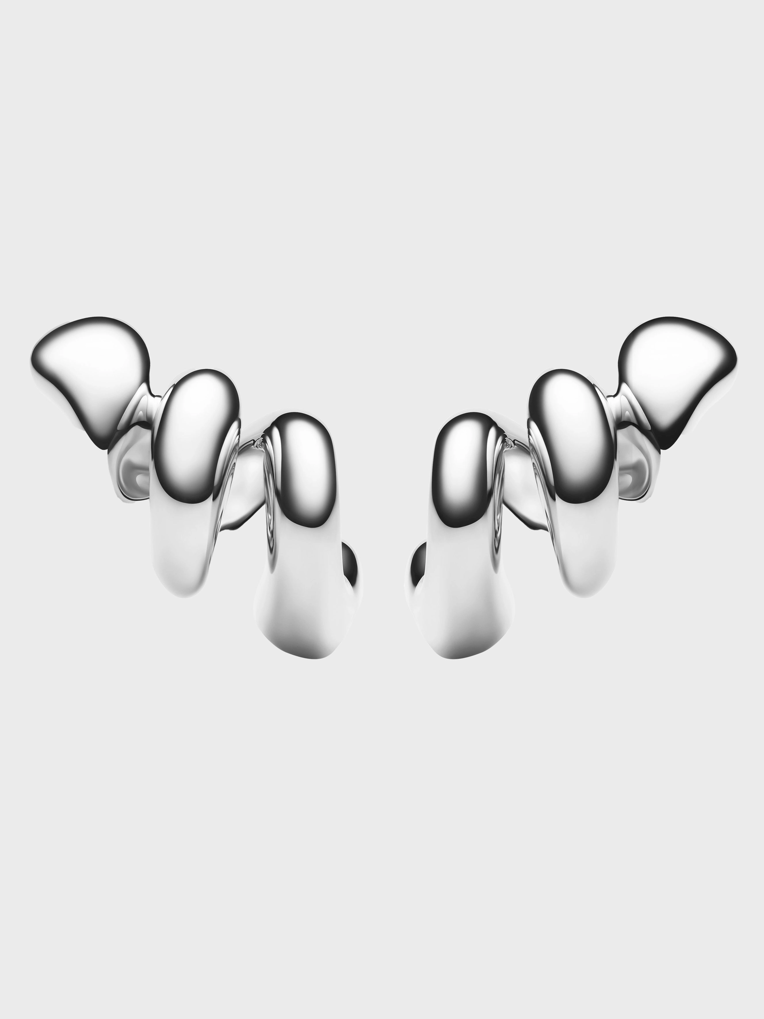 Instant Savings Inside Coil Crawler Earring In Silver