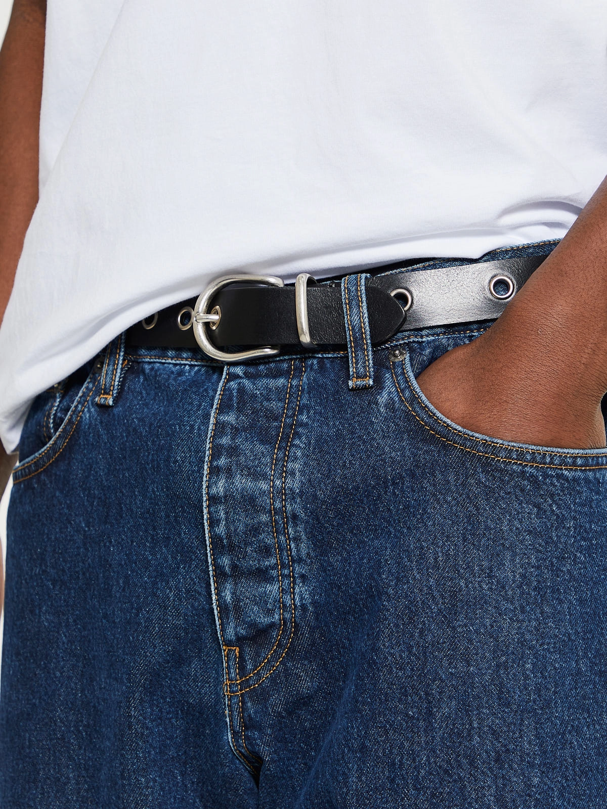 Eyelet Belt 3Cm In Black Dont Miss Out!