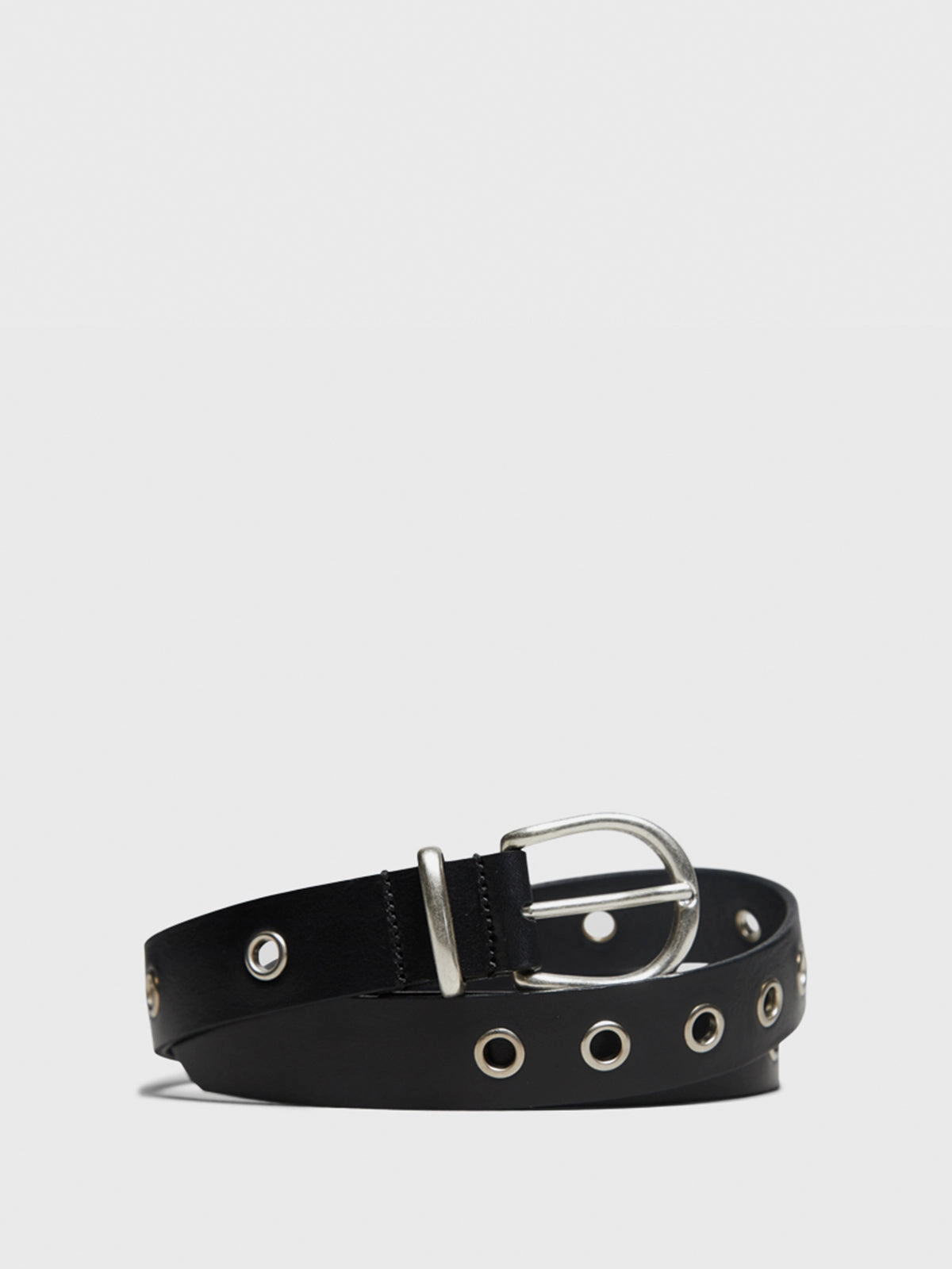 Hot Pick Online Hot Item Clearance Eyelet Belt 3Cm In Black