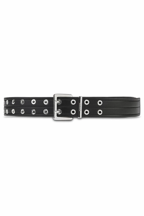 Double Eyelet Belt In Black Shop Todays Picks