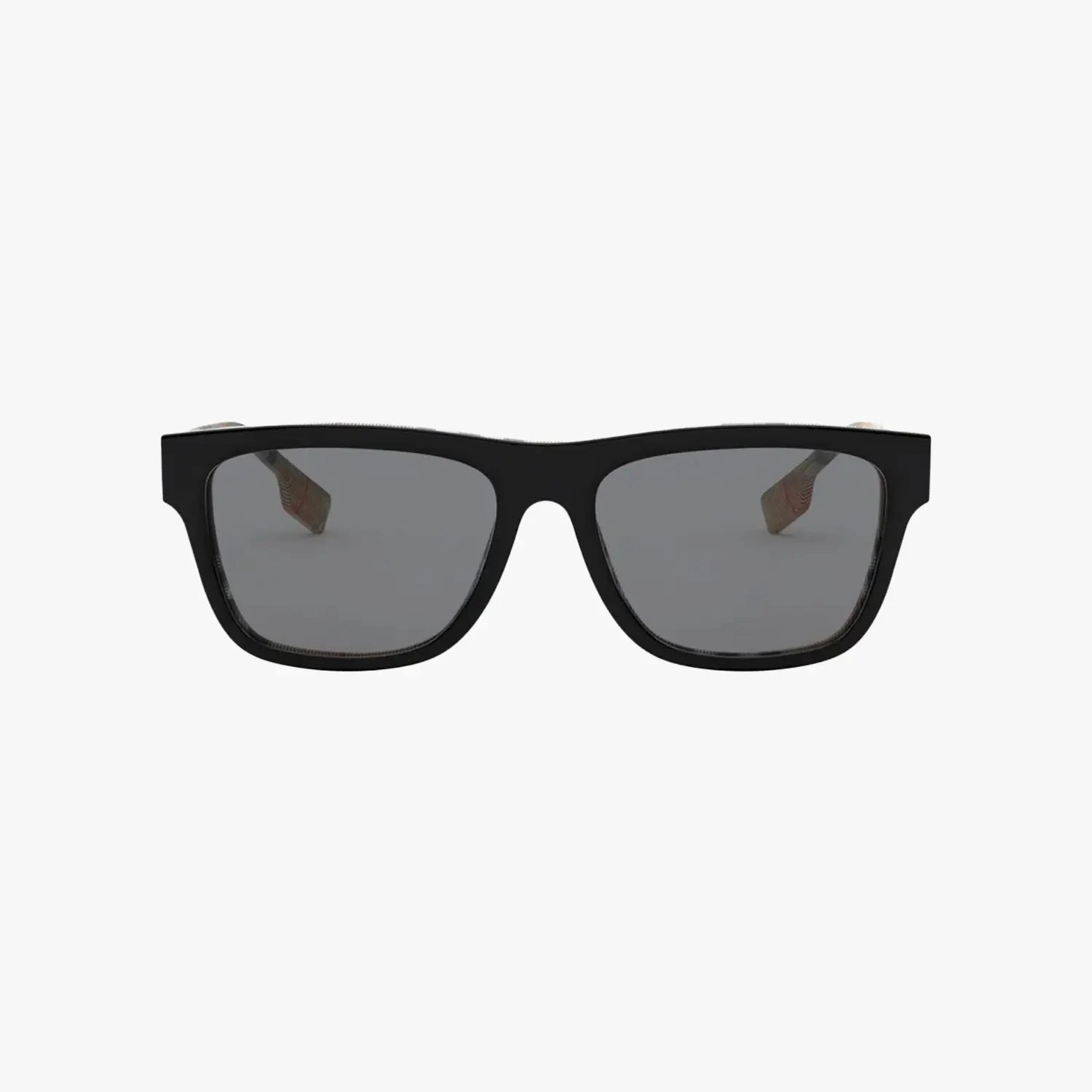 Shop Today & Save Clearance Savings Now Men'S Burberry Black Vintage Check Rectangular Sunglasses