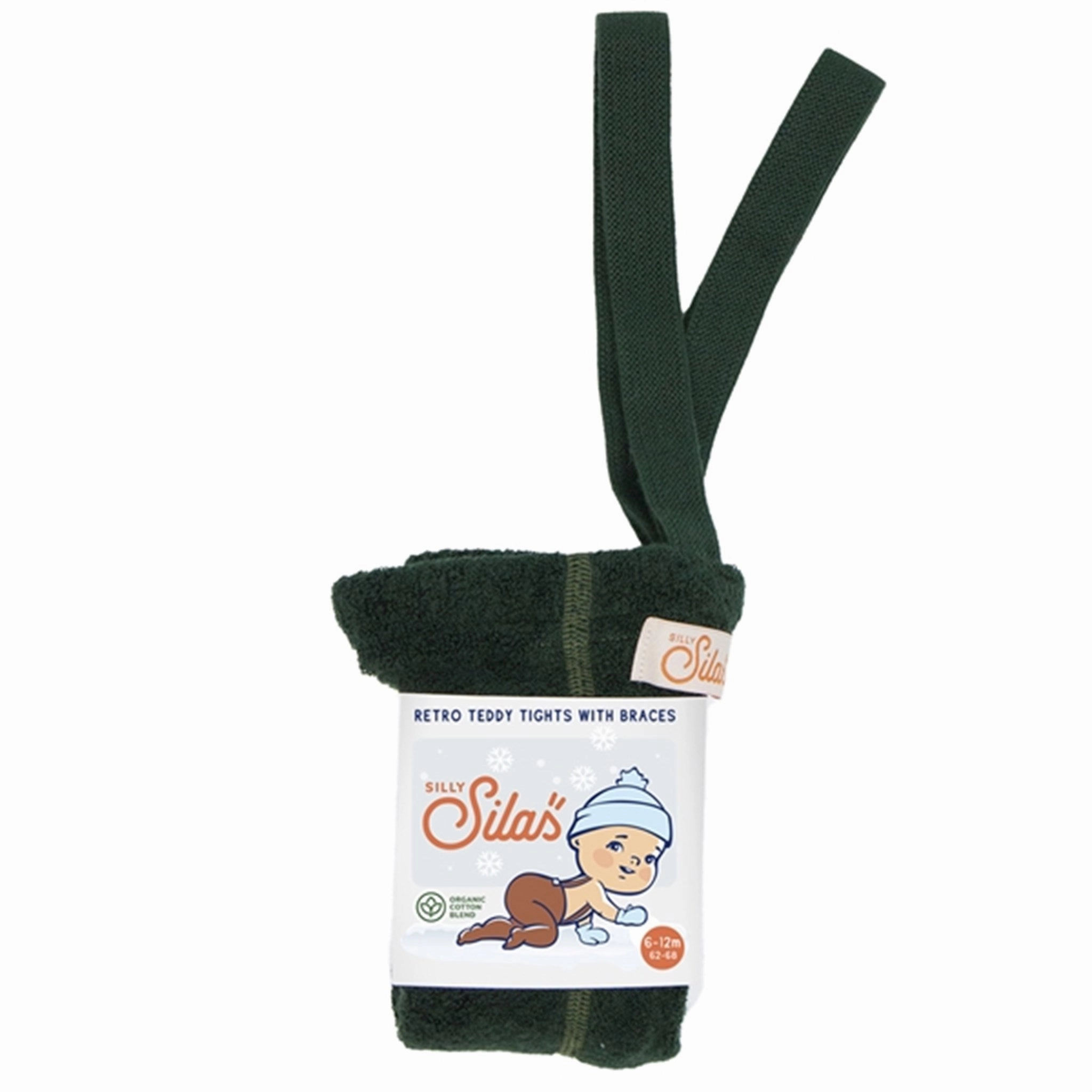 Best Price Today Silly Silas Teddy Warmy Footed Tights Dark Forest Green