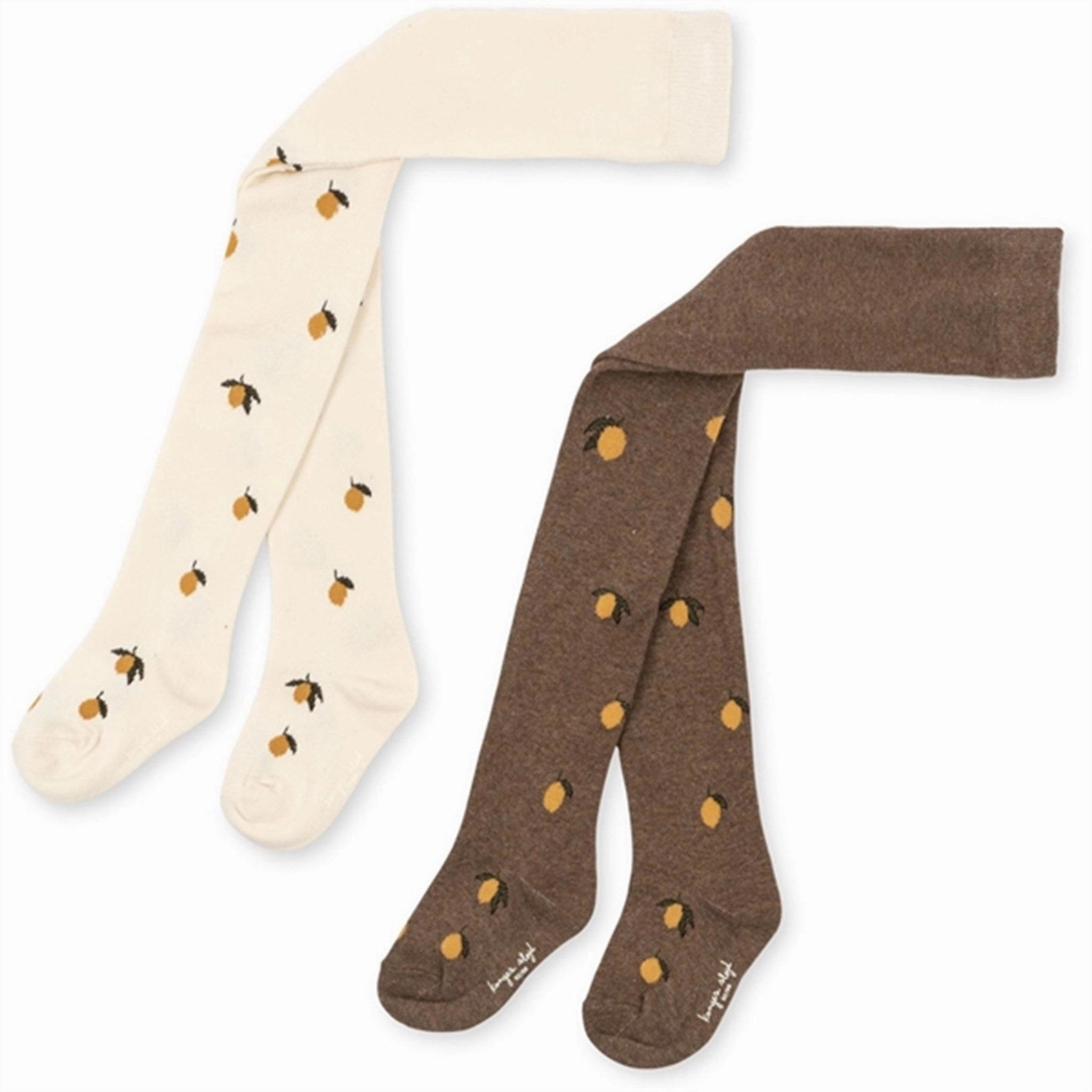 Trending Hot Picks Mega Discount Today Konges Sljd Jacquard Tights 2-Pack Lemon