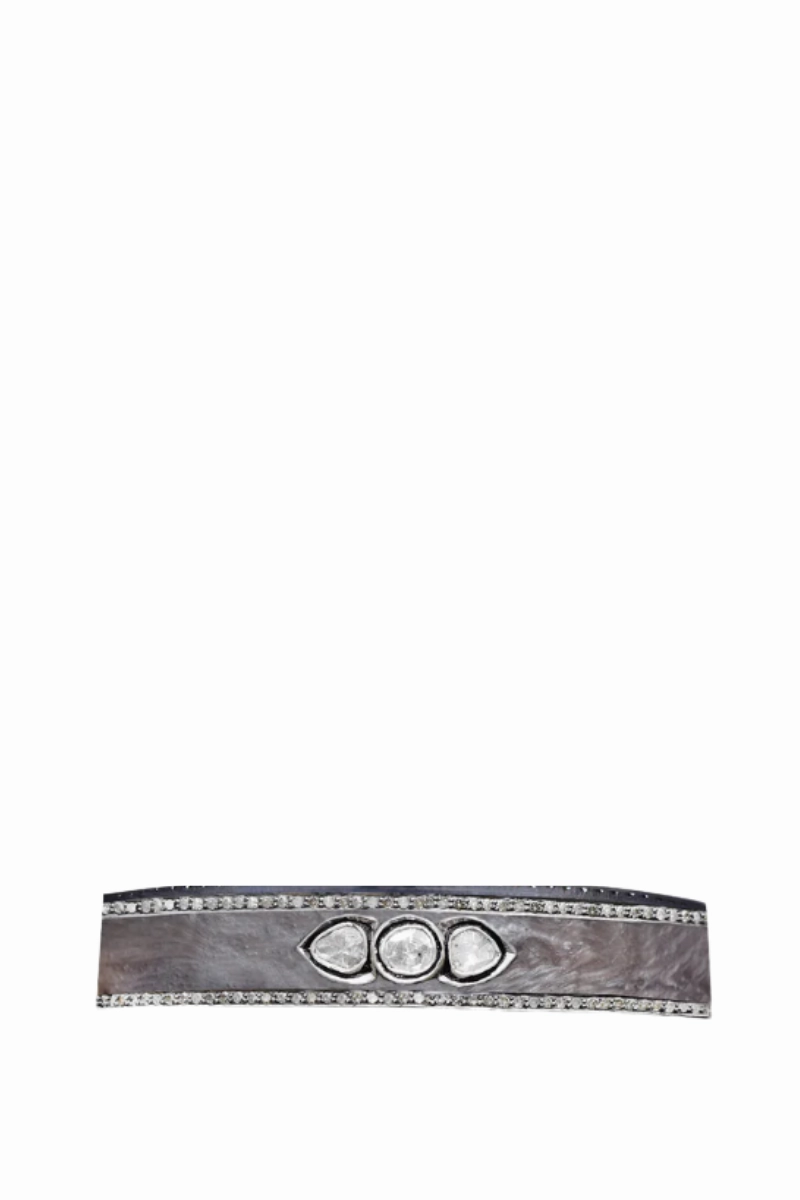Sliced Diamond Pearl Brown Enamel Bracelet Special Occasion Discount Gift Ideas Galore