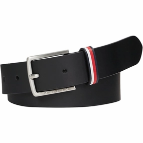 Tommy Hilfiger Leather Belt Black Must-Have Steals