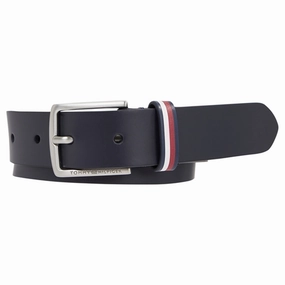 Best Seller Discount Tommy Hilfiger Leather Belt Space Blue