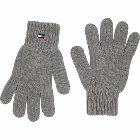 Price Slash Today Last Chance Steal Tommy Hilfiger Small Flag Gloves Light Grey Heather