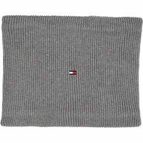 Special Online Offer Tommy Hilfiger Small Flag Snood Light Grey Heather