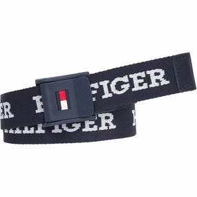 Shop & Grab Savings Surprise Offer Now Tommy Hilfiger Webbing Belt Space Blue