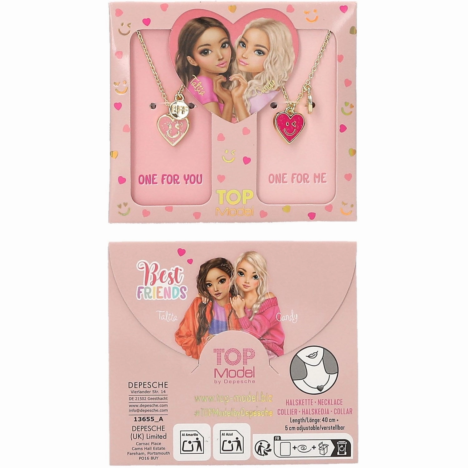 Best Price Today Topmodel Bff Necklace Set Pink
