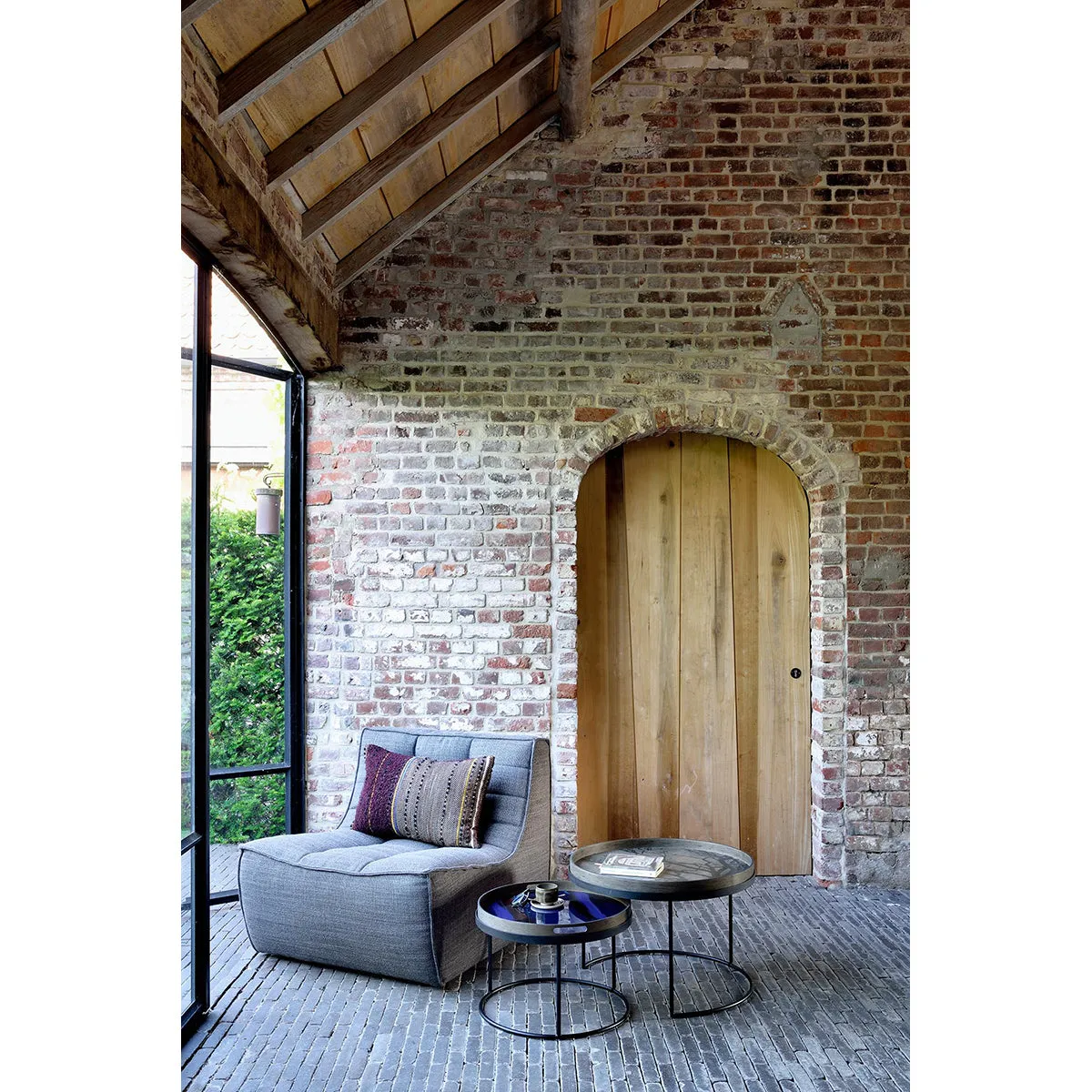 Tray Round Coffee Table Set of 2