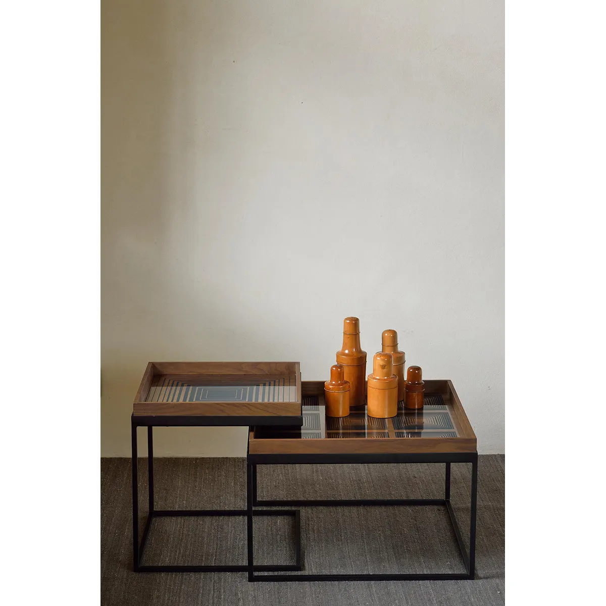 Tray Square Coffee Table Set of 2