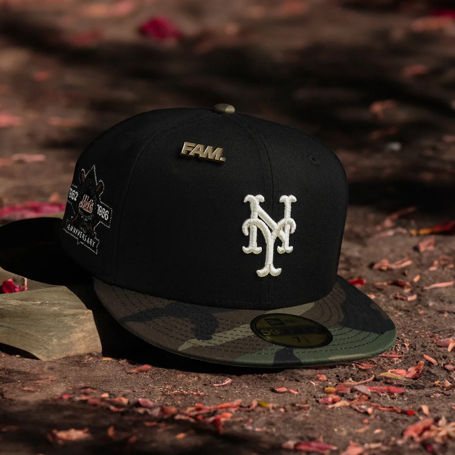 Grab It Before Gone New York Mets Mlb Black Two Tone Camo Grey Uv / New Era 59Fifty Fitted Cap