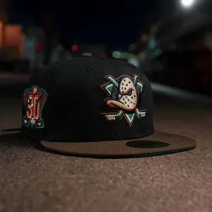 New Era 59Fifty Nhl Anaheim Ducks Black / Emerald Green Uv Fitted Cap Mega Sale Now Last Chance Steal