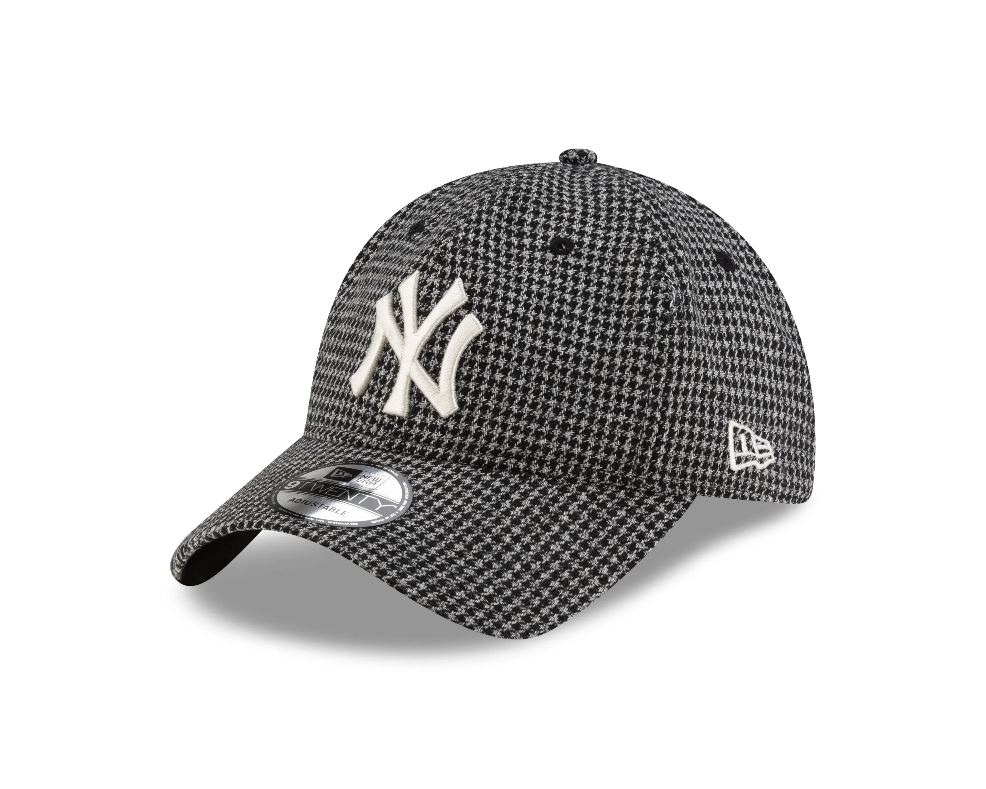 Today Only Discount Alert Special Deal Frenzy New York Yankees Mlb Houndstooth Black / New Era 9Twenty Adjustable