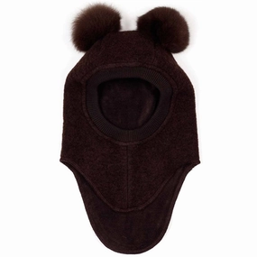 Huttelihut Wool Big Bear Balaclava Brown/Brown Today Only Offer