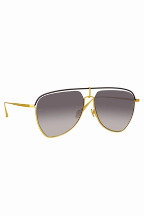 Alma Aviator Sunglasses In Yellow Gold Shop Todays Picks Save Big Online