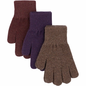 Mikk-Line Nightshade-Chocolate Chip-Rose Brown Magic Gloves 3-Pack Price Drop Frenzy