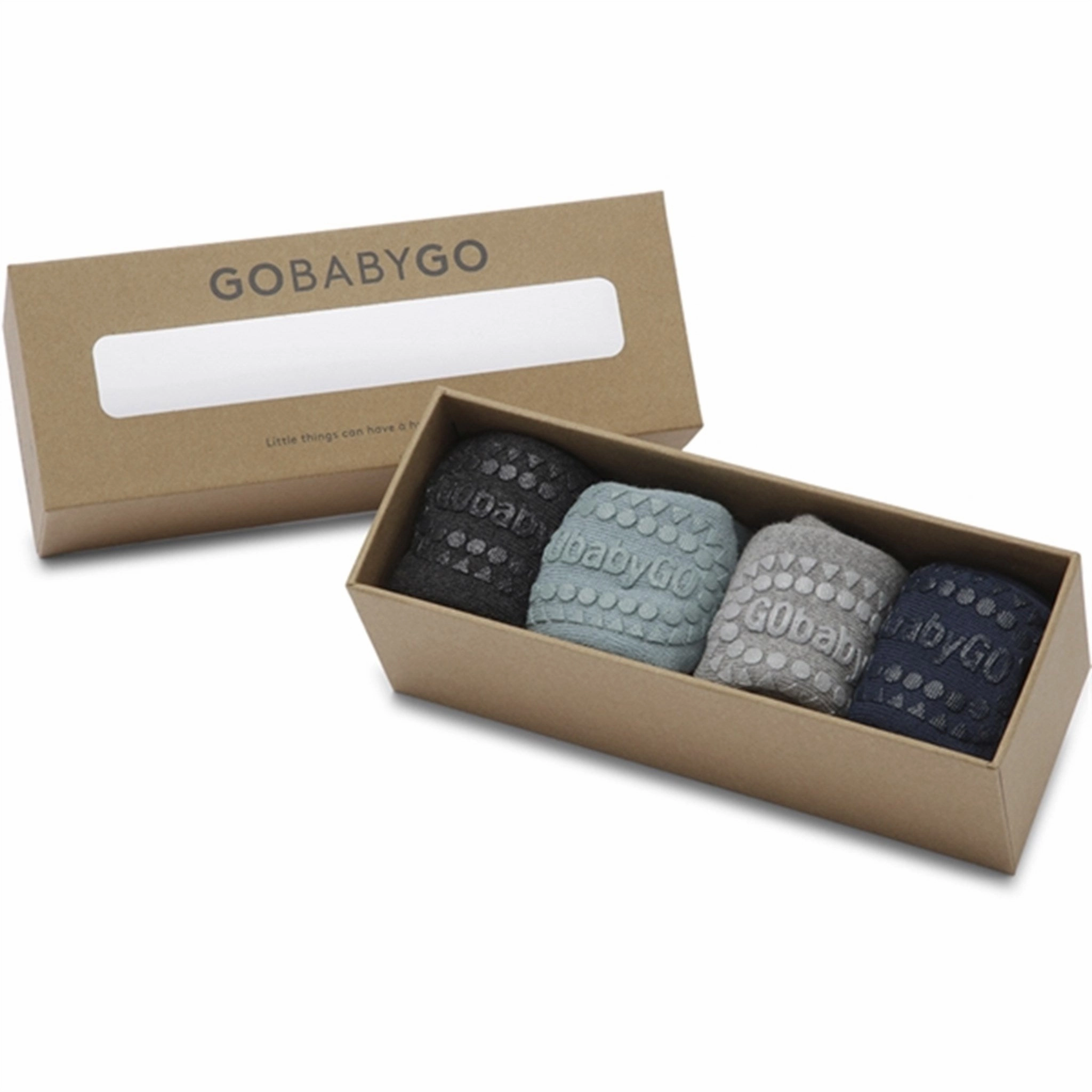 Gobabygo Cotton Socks Combo Box Antislip Dusty Blue Hot Item Clearance Dont Wait! Save
