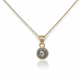 Pavia Coin & Pave Frame Necklace Flash Sale Alert